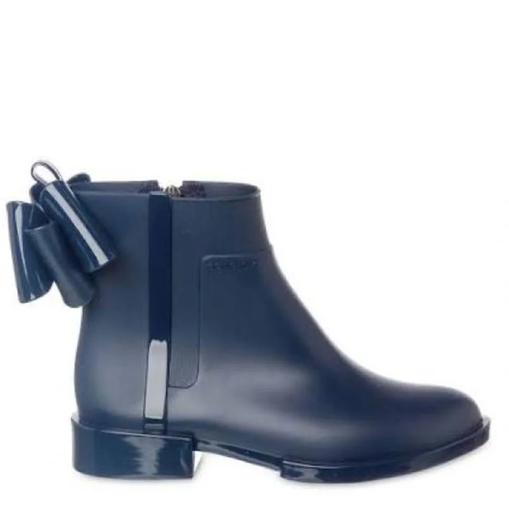 NEW!! Girls Petite Jolie Tyler Navy Blue Rubber Boots Size 2/3Y